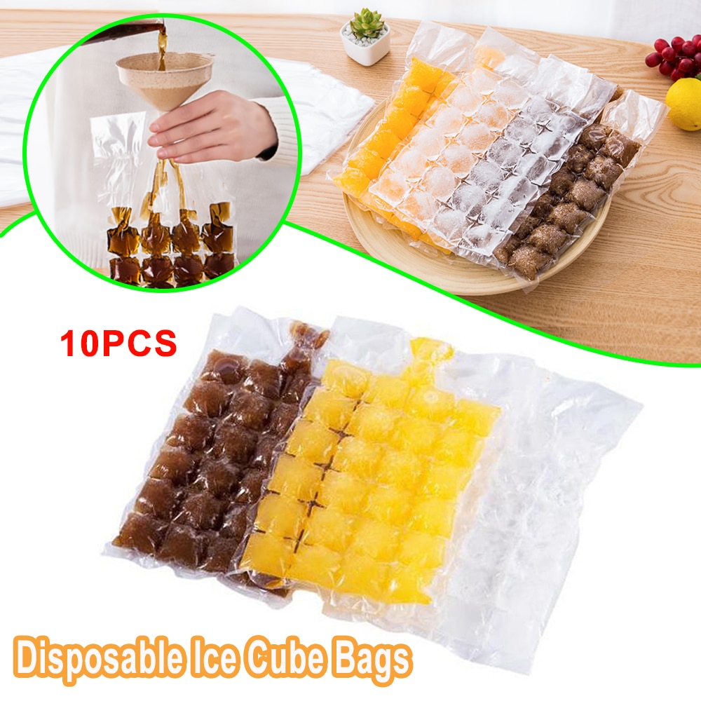 10 Pcs Biodegradable Ice Cube Bags