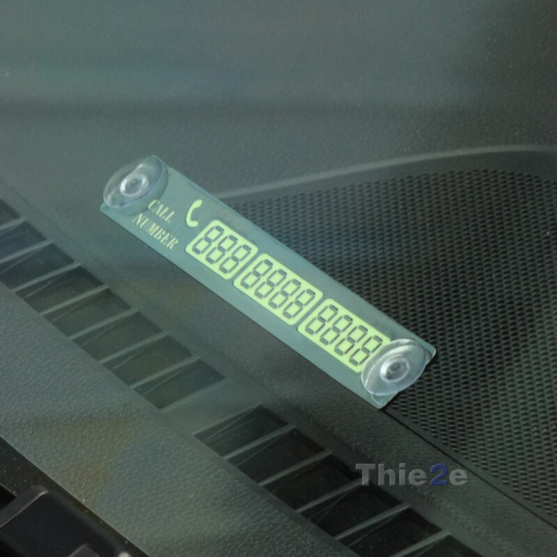 Auto Voorruit Tijdelijke Parkeerkaart Stickers DIY Magneet Telefoonnummer Platen Universal Auto Accessoires