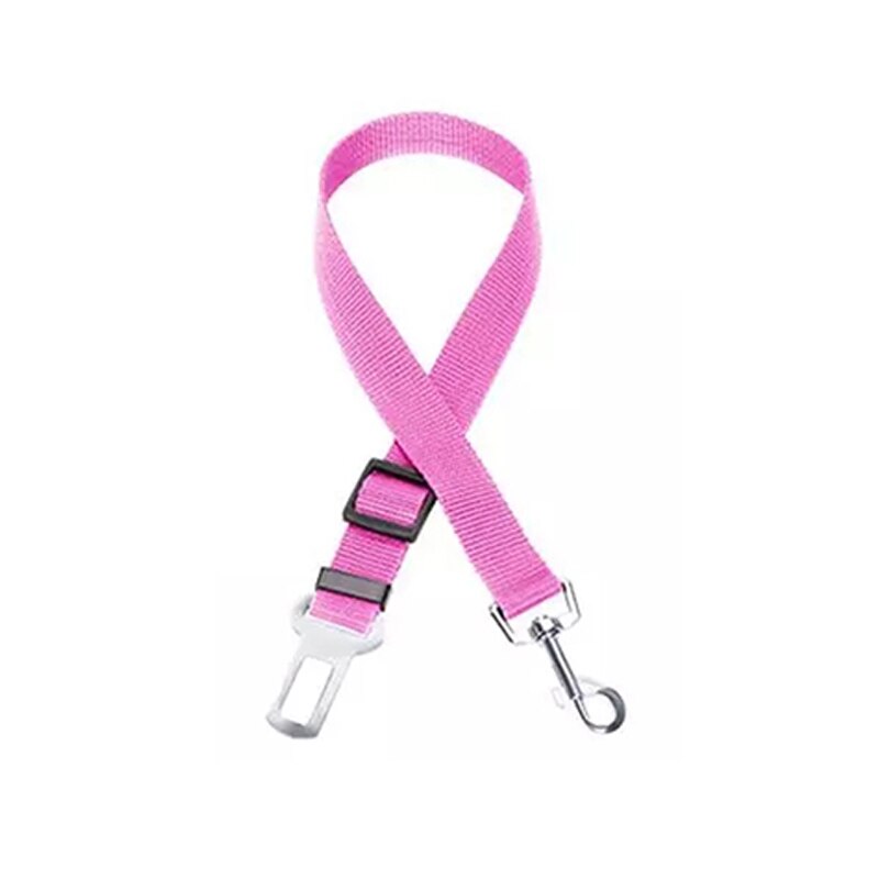 Voertuig Veiligheid Hondenriem Dog Seat Belt Honden Reizen Leash Voor Beagles Pitbulls Pugs Honden Leash: Pink