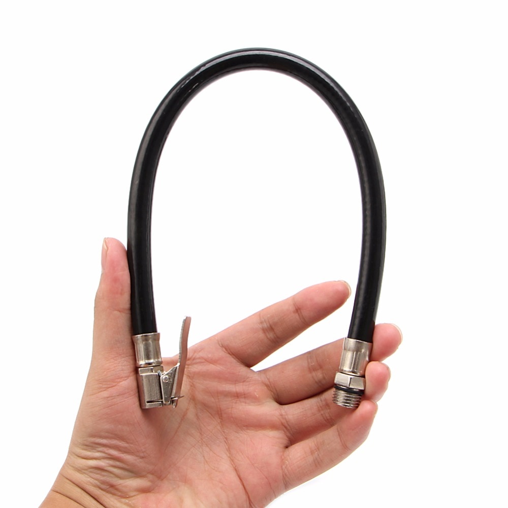 1 Pc Motorcycle Bicycle Car Flexible Clip On Air Tyre Tire Chuck Inflator Hose Tool