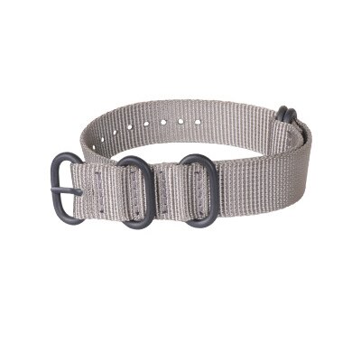 Tiheä nylon ranneke 26mm nato zulu nylon kellon ranneke garmin fenix 3/3hr/5x/6x plus finesse 935 60s canvas rannekoru: Harmaa-b