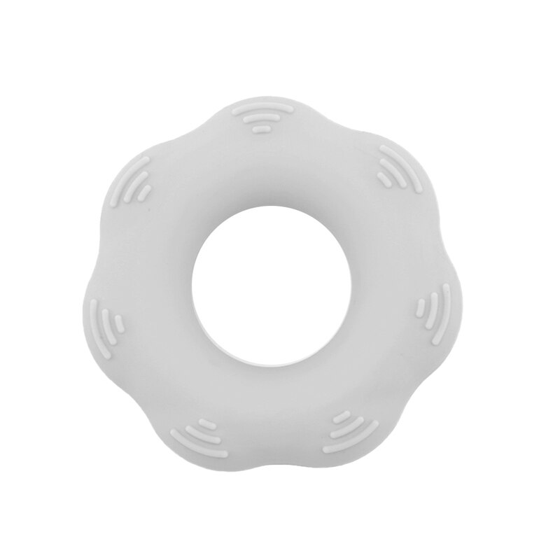 Anneau de préhension antidérapant en silicone pour la force et la résistance, balles thérapeutiques pour augmenter la force de l'avant-bras: Gris clair