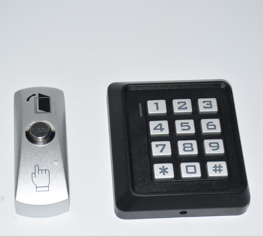 with exit button DOOR LOCK GATE OPENER backlit RFID keypad reader Standalone access control Access controller 125KHz