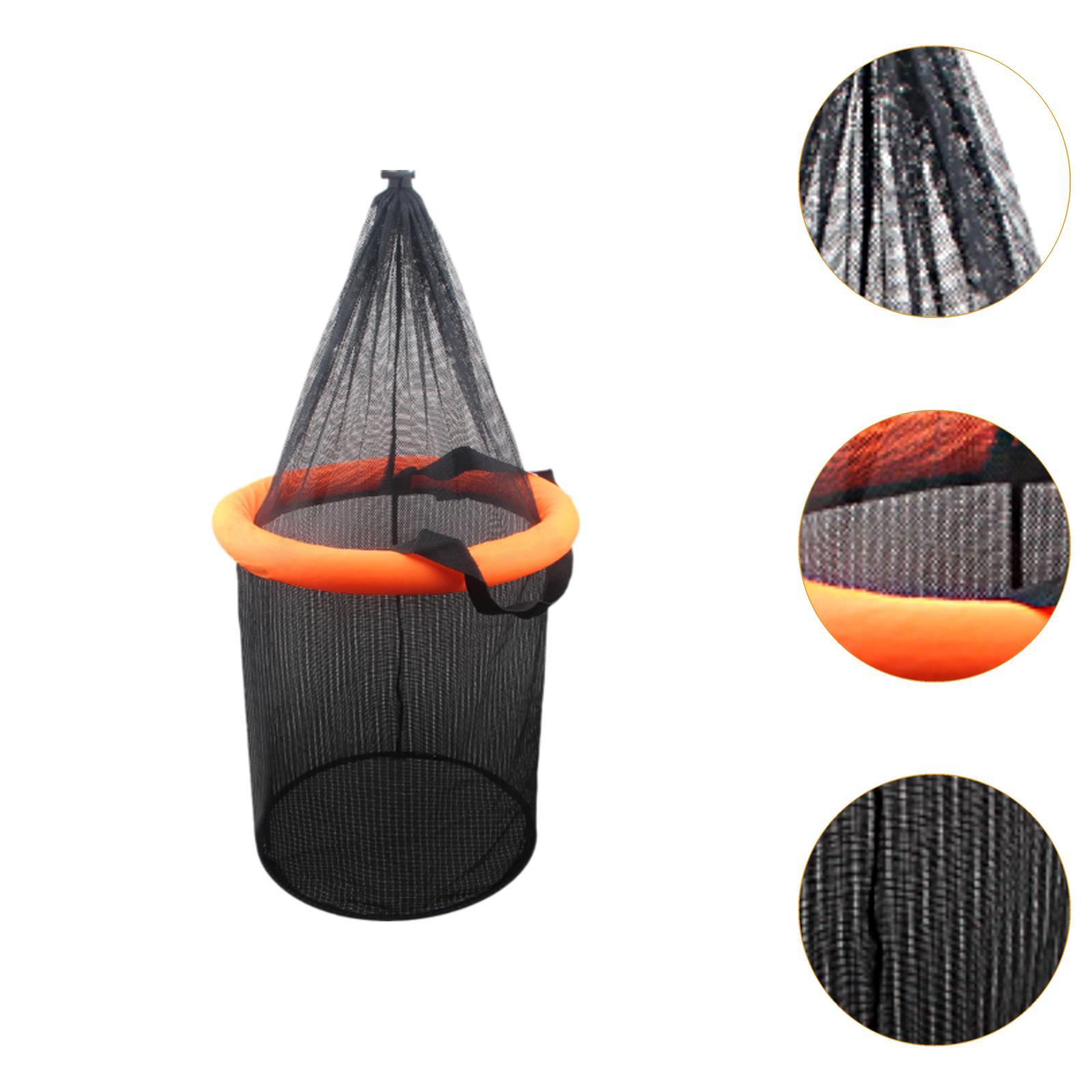 Panier à poisson flottant pliable, filet d'appât en maille pliable, sac de Protection, équipement de pêche à flottabilité en Nylon, filet de traction pour ménés de Kayak