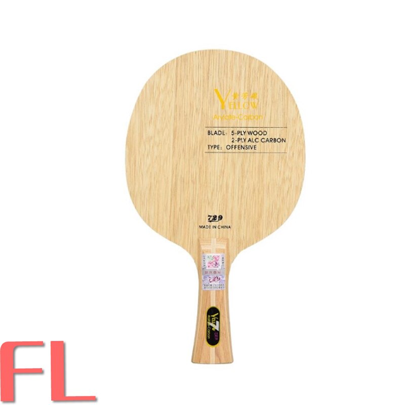 Friendship 729 Black Blue Yellow Carbon Table Tennis Blade Offensive Ping Pong Racket Bat: Yellow FL