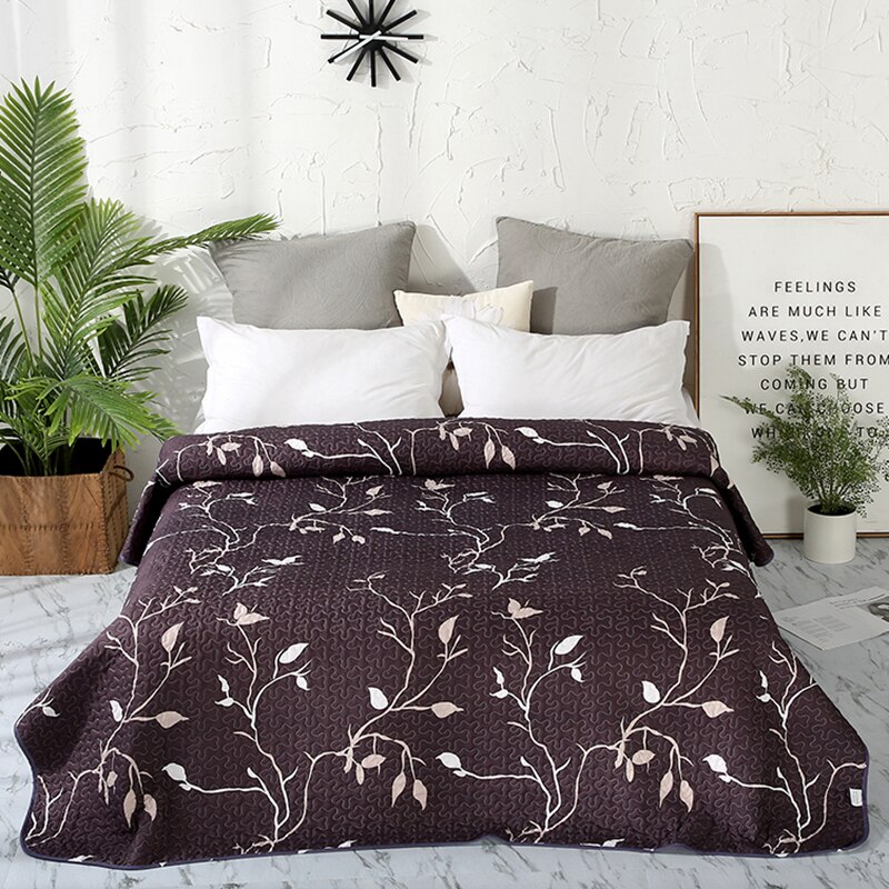 Solid svart tryck överkast sommartäcke filt täcke sängöverdrag quiltning hemtextilier lämplig för barn vuxen #sw: 150 x 200cm