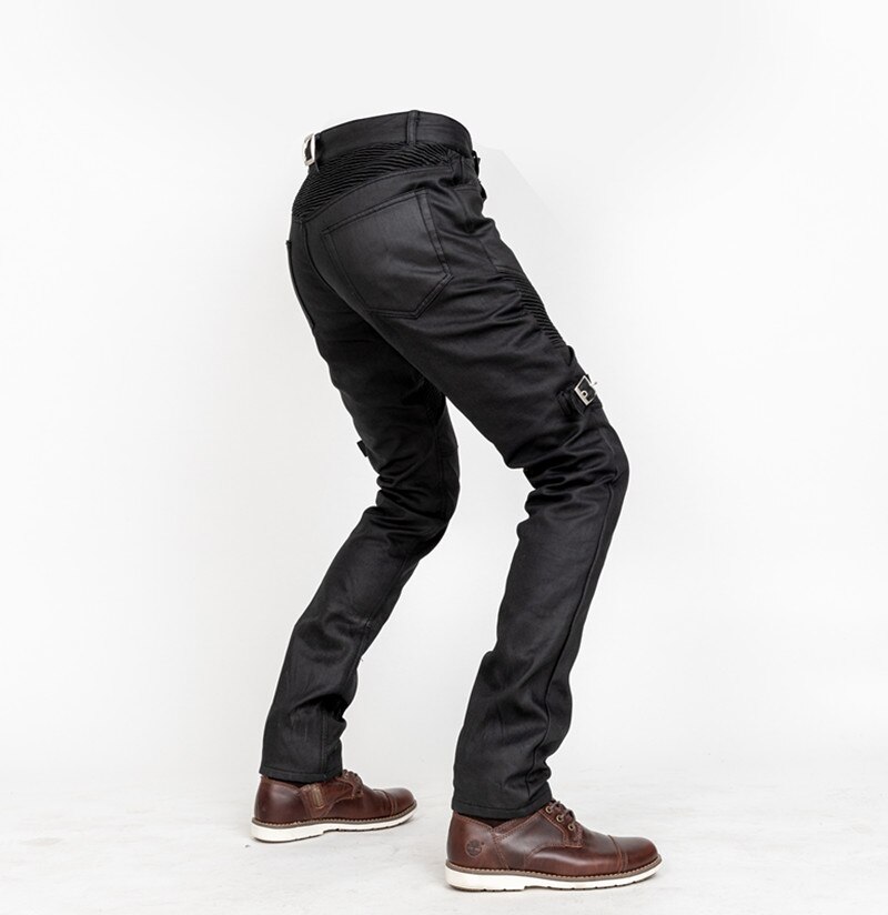 Pantalones estilo motero a prueba de viento para mujer, jeans de ciclismo, pantalones vaqueros protectores de motocicleta, todoterreno