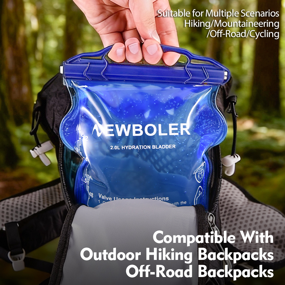 NEWBOLER Water Bag Reservoir Water Replenishment Bag Storage Bag Without Bisphenol 1L 1.5L 2L 3L Running Sports Tank Backpack