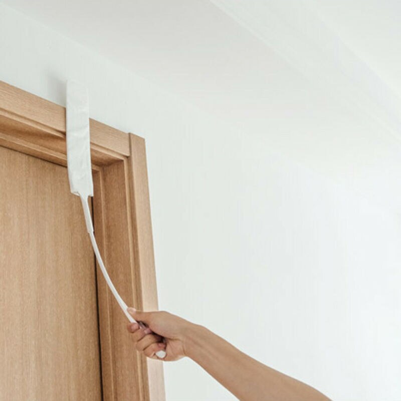 Plumeau à sangle Flexible en plastique | Avec tissu Non tissé, brosse de nettoyage des fentes hygiéniques