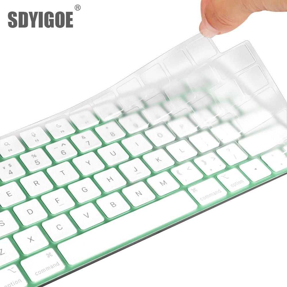 Toetsenbord cover voor imac m1 24inch bedrade apple magic keyboard met touch id a2520a2449 a2450 a1243 a1843 a1644 mb110ll/b