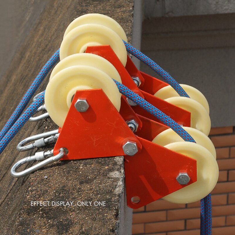 Rock Climbing Rope Edge Protector Rolling Rope Anchor Guard Roller Smooth Roofing Caving Mountaineering