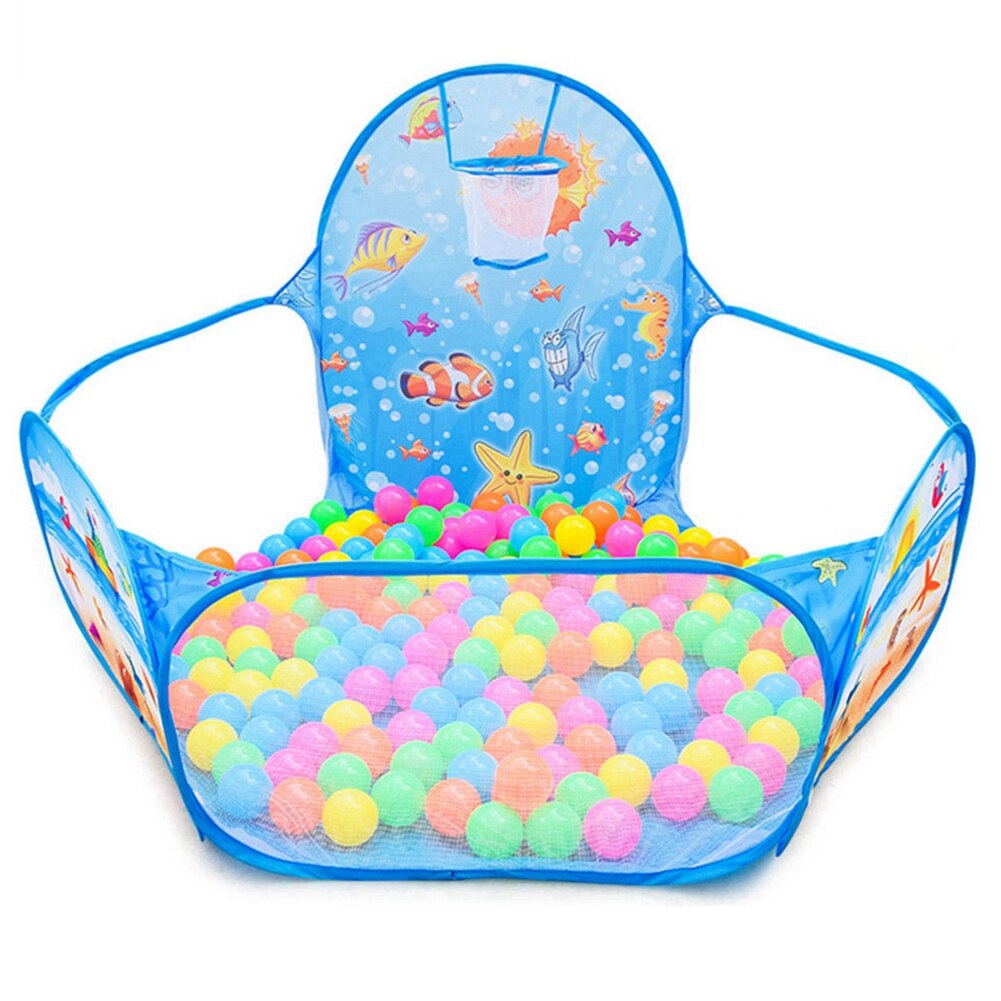 Spielzeug Zelt Ozean Serie Cartoon Spiel Ball Gruben Tragbare Pool Faltbare Kinder Outdoor Sports Pädagogisches Spielzeug Mit Korb