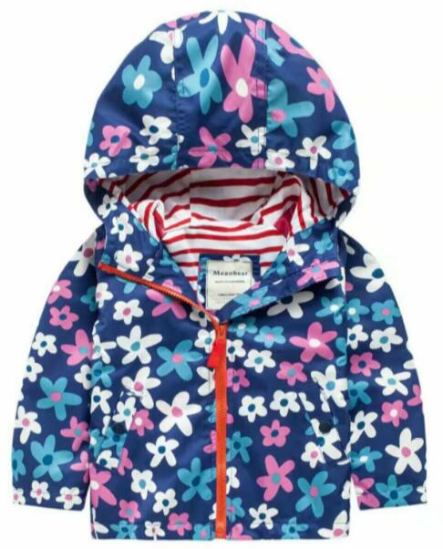 ¡Novedad de ! chaqueta rompevientos de lana para niños y niñas con estampado de dibujos animados, chaquetas con capucha para niñas, abrigo para niños