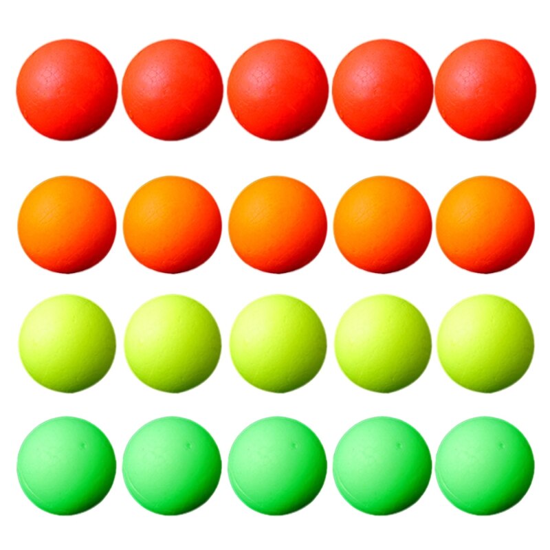 5Pcs Fishing Floating Bobbers Fluorescent Drift Ball Foam Strike Indicator Fishing Float Buoyancy Ball Fishing Accessory