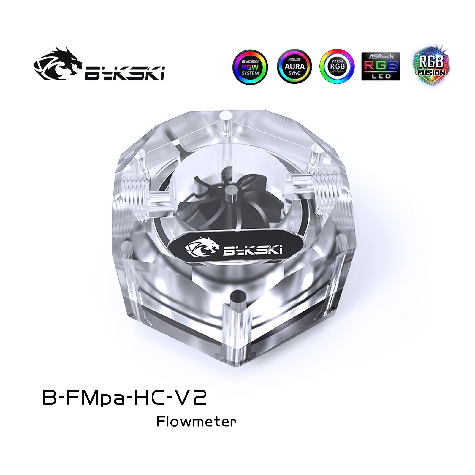 Bykski RGB Water Flow Meter B-FMpa-HC-V2 G1/4