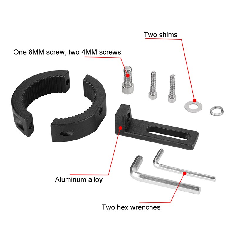Soporte de abrazadera para faros de motocicleta, lámpara de horquilla de tubo CNC, montaje de parachoques, soporte de montaje ajustable, 42mm-54mm