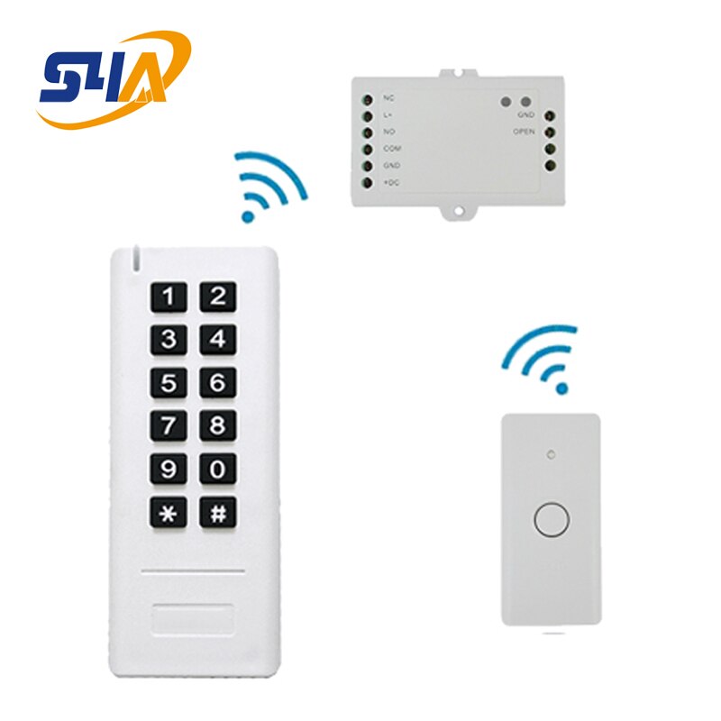 SK3 Wireless Keypad Access Control ( Mini Controller+Wireless Exit Button+Wireless Keypad) Kits