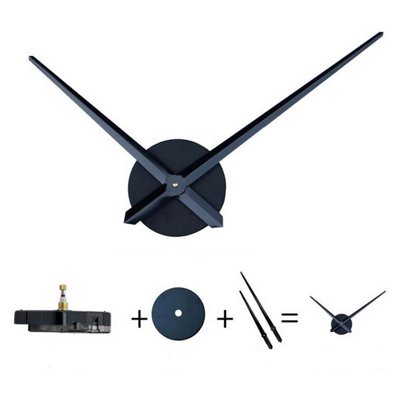 Large Wall Clock Movement Mechanism Clockwork with Clock Hand Needle for DIY 3D Mirror Wall Clock Replacement Accessories Parts