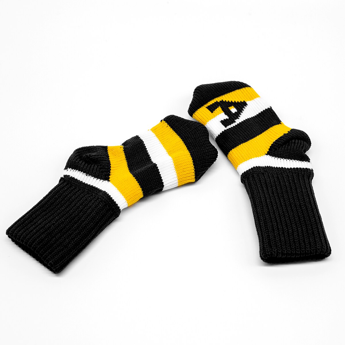 9Pcs Knitted Golf Headcover Covers Club Iron Golf Irons Head Covers Knit Long-neck Sock Style Golf Headcovers Washable
