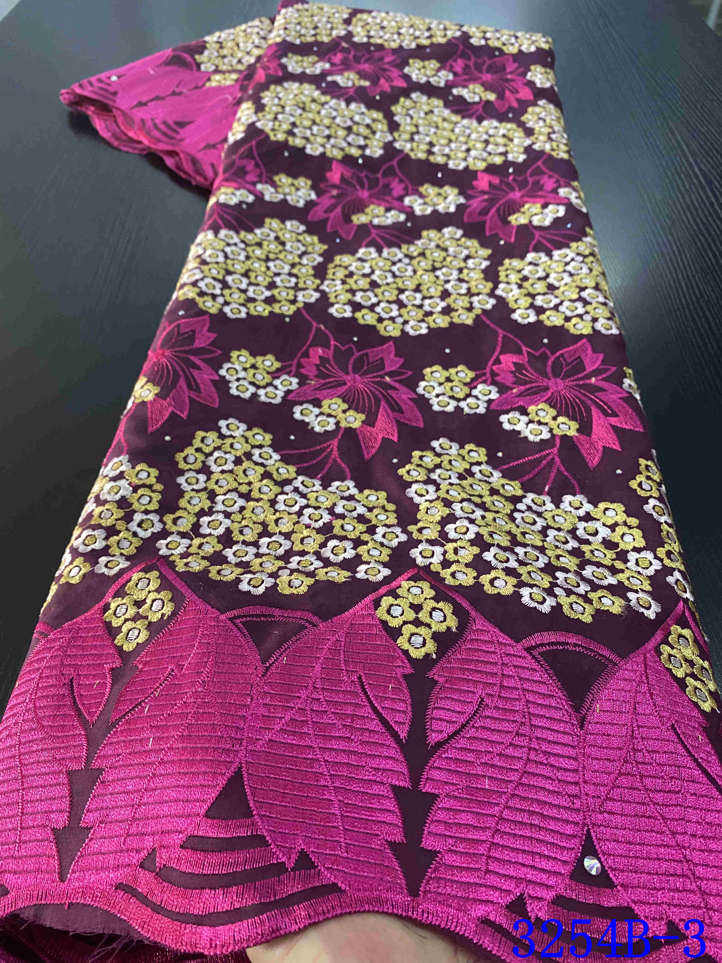 voile lace in switzerland nigerian lace fabrics latest african dry lace fabric cotton lace YA3254B-3