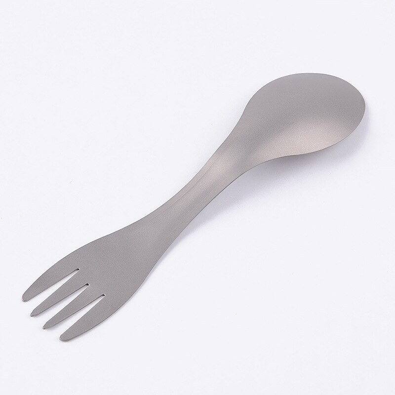 Titan Spork Mini Tragbare Leichte Titan Geschirr Ultraleicht Reinem Titan Löffel Gabel Außen Camping Picknick