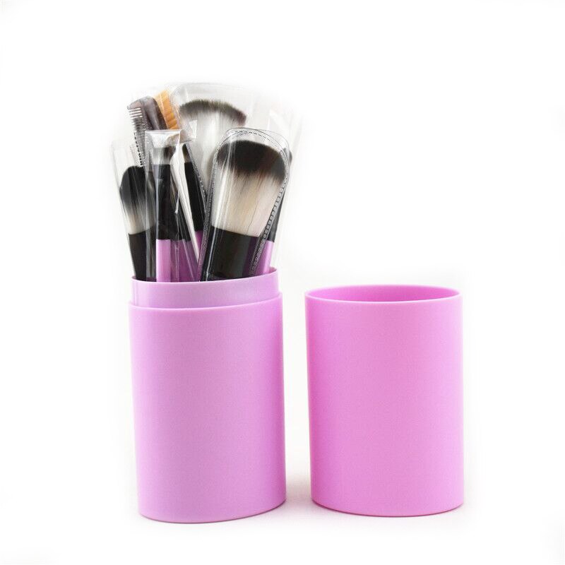 Juego de brochas de 12 Uds para sombra de ojos, brocha para colorete, brocha Cepillo de polvo suelto No se decolora ni se cae, brocha para maquillaje: 01