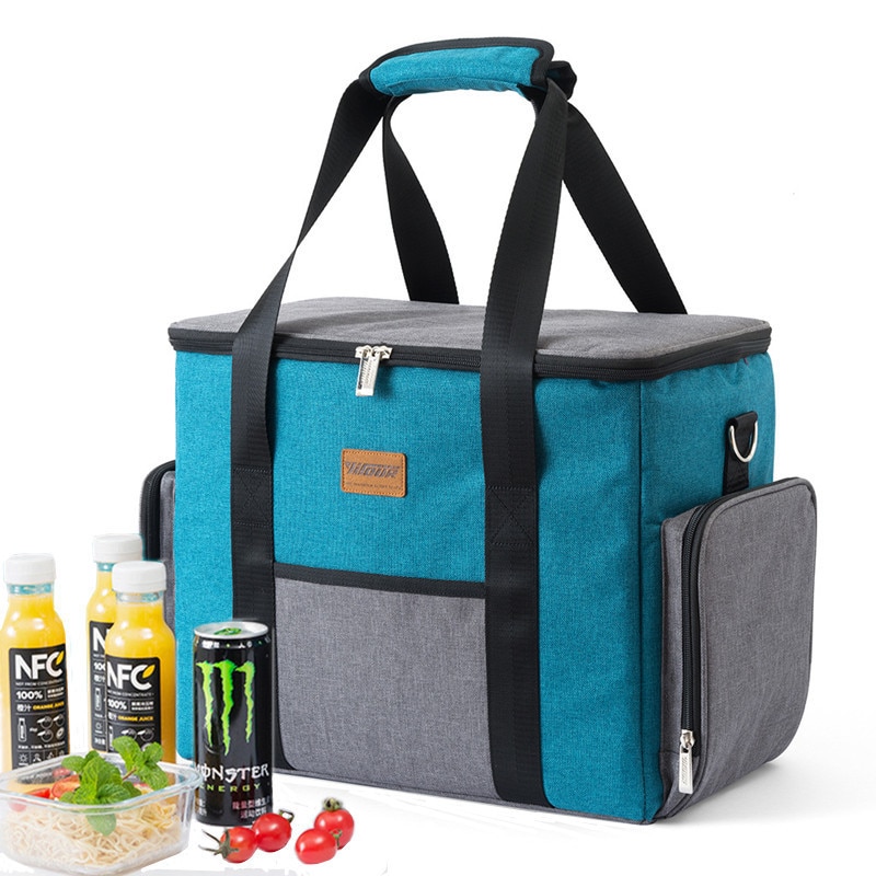 Mannen Grote Schouder Geïsoleerde Koeltas Vrouwen Thermische Lunch Tas Tote Draagbare Picknick Ice Pack Drinken Voedsel Bier Opslag Container