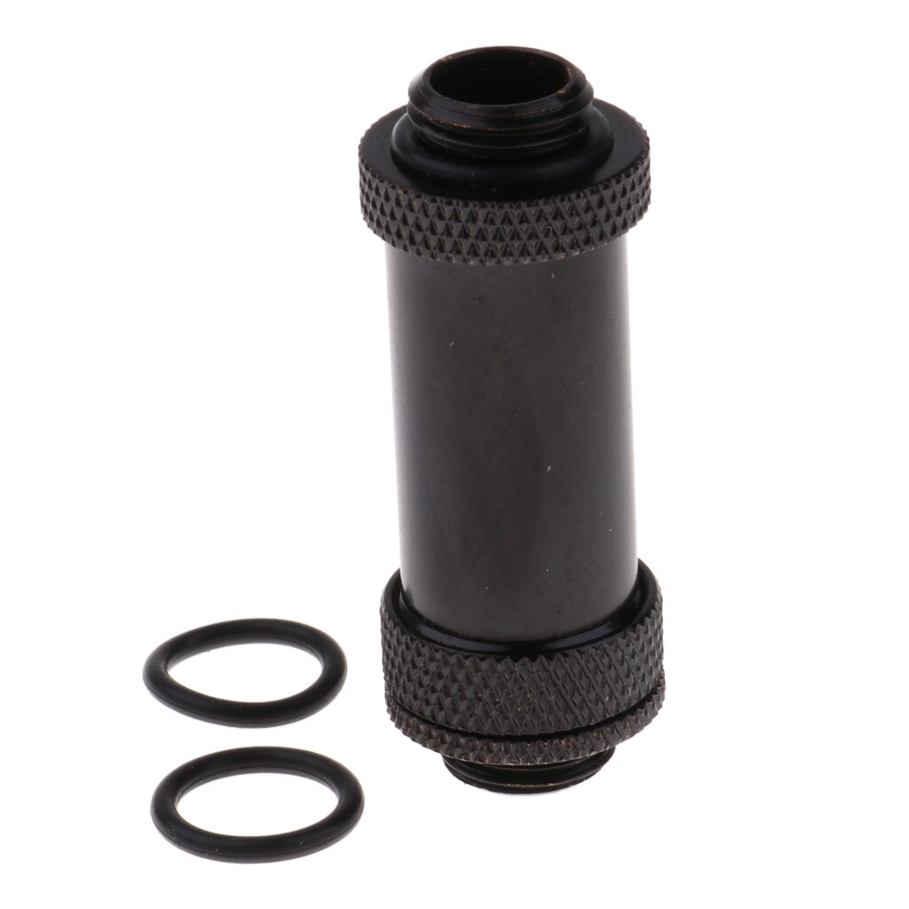 Dual G1/4 External Thread PC Water Cooling Expansion Joint Fittings Adapter
