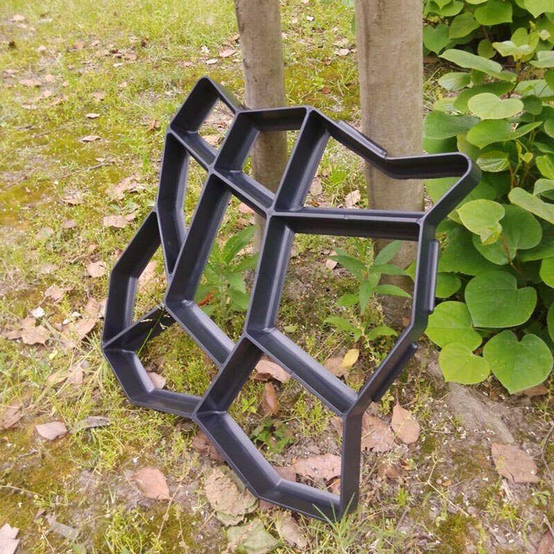 Pavage de chaussée noir irrégulier pour allée, bricolage, outillage décoratif réutilisable, accessoires de décoration pour la maison, le jardin et le chemin