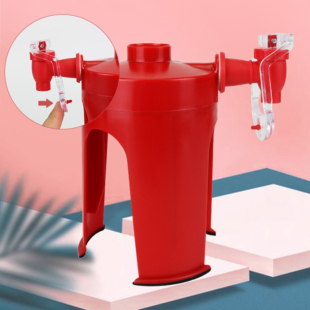 Soda Beverage Dispenser Bottle Coke Upside Down Drinking Water Dispense Machine Switch for Gadget Party Home Bar Drinks Holder