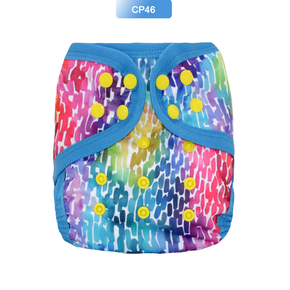 EezKoala Heavy Wetter AI2 Cloth Diaper Snap Insert Hemp Cotton Eco-Friendly Baby Nappy Waterproof Washable Night Nappies: CP46 AI2 Diaper