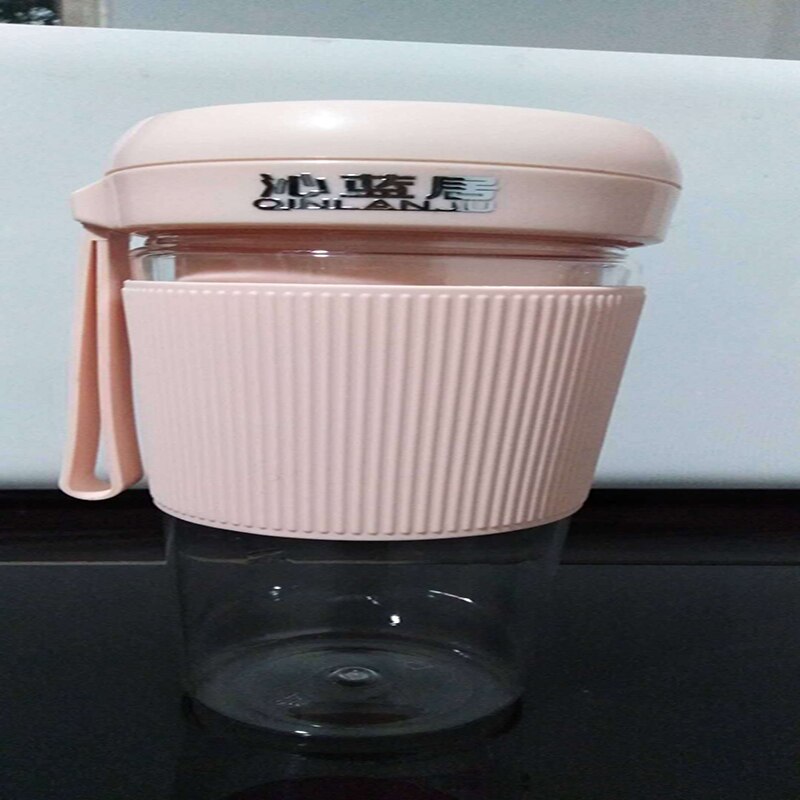 Mini blender/ ABS Portable Blender USB Electric Blender Juicer Automatic Juicer Fruit Mini Juice Cup Fitness Juice cup: pink