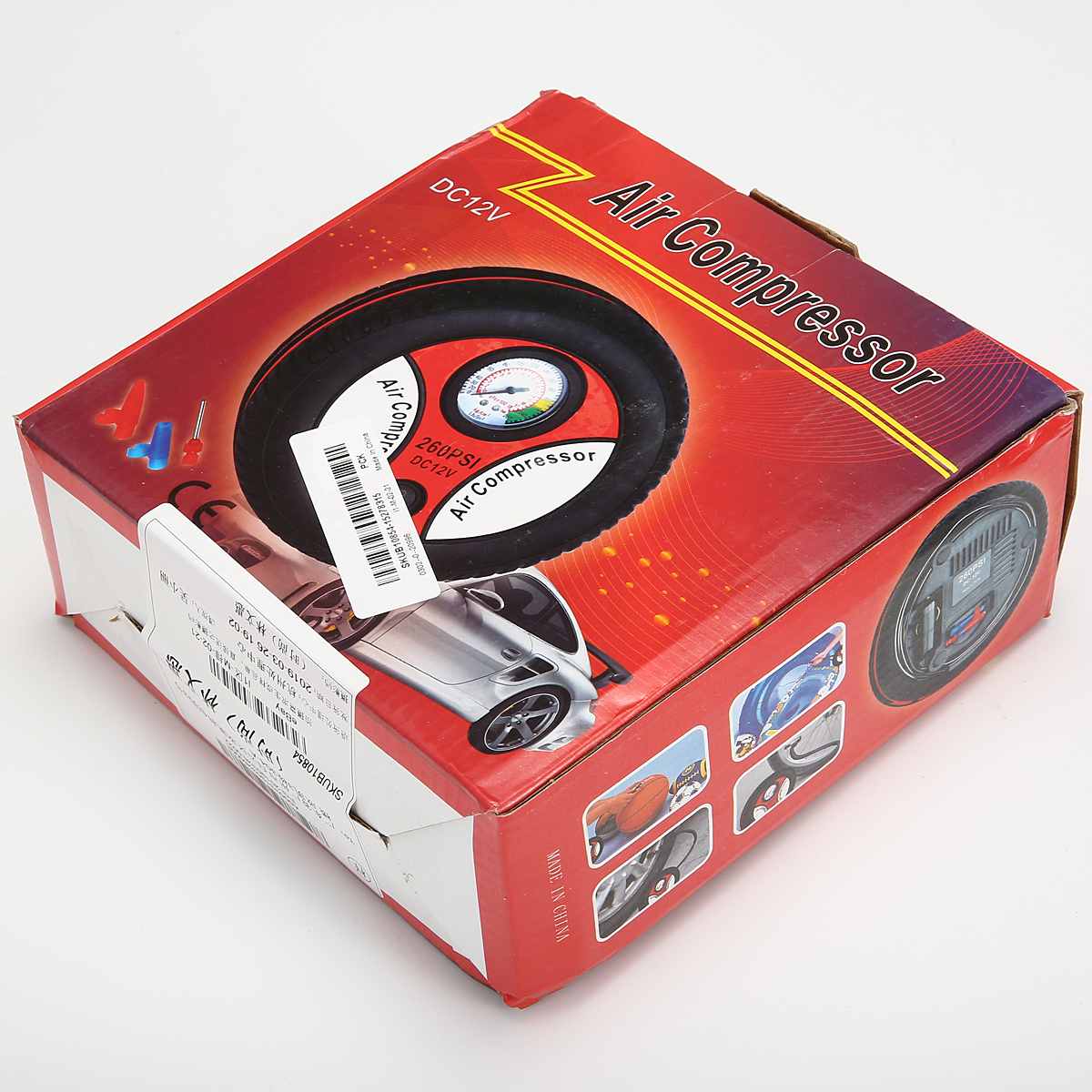 260PSI 12V Portable Tire car air pump Inflatable Pump Electric Air Compressor