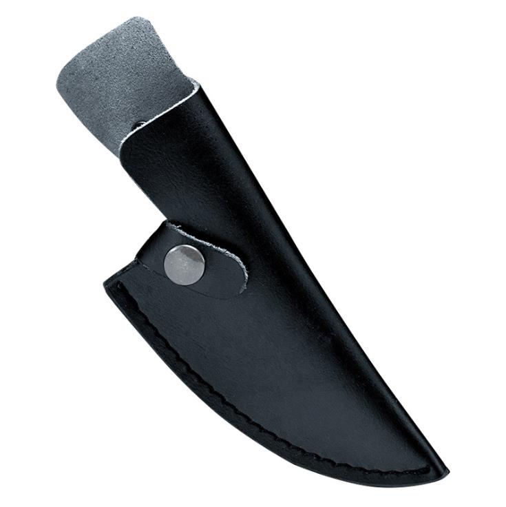5.5 Inch Meat Cleaver Hand Forged Boning Knife Serbian Chef Knife Stainless Steel Kitchen Knife Butcher Fish Knife: Black Leather Cover