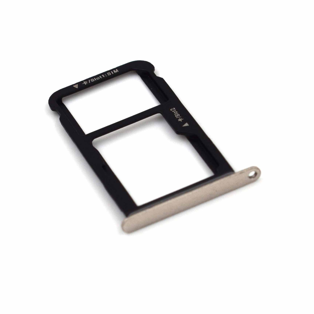 Cell Phones Replacement Parts for Huawei P10 Lite LX1 LX2 LX3 L03T Dual SIM Card Tray(Silver)