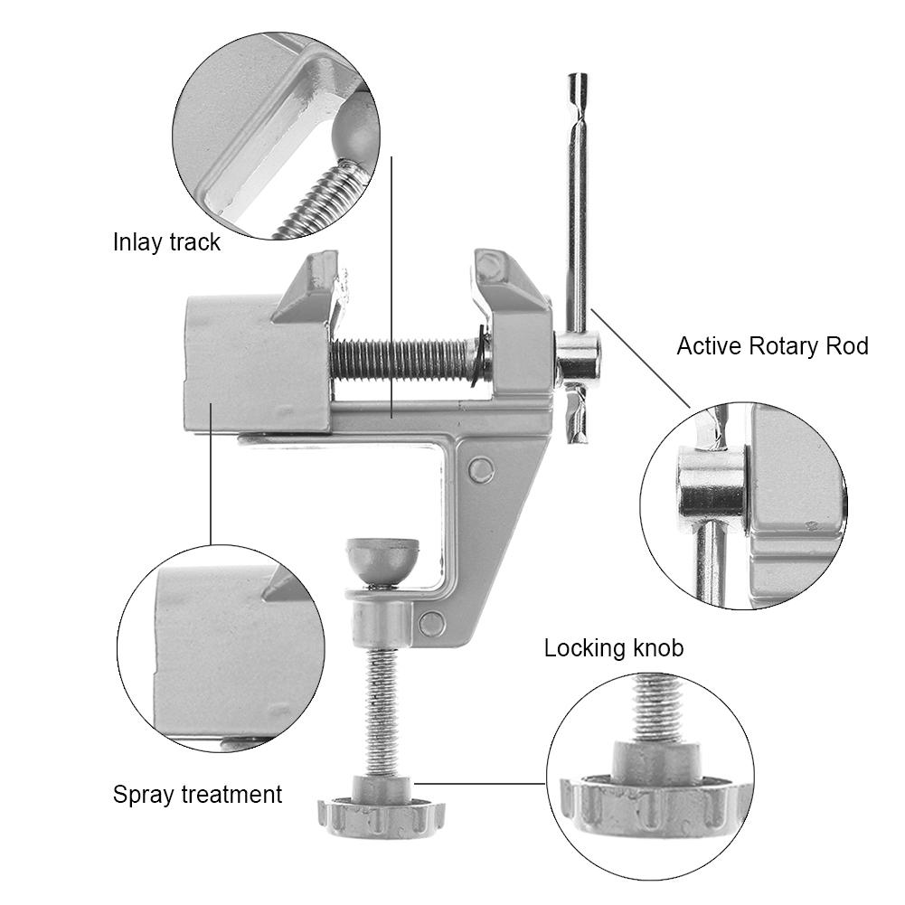 Aluminum Miniature Small Jewelers Hobby Clamp On Table Bench Vise Mini Tool Vice Muliti-Funcational DIY Repair Tools струбцина