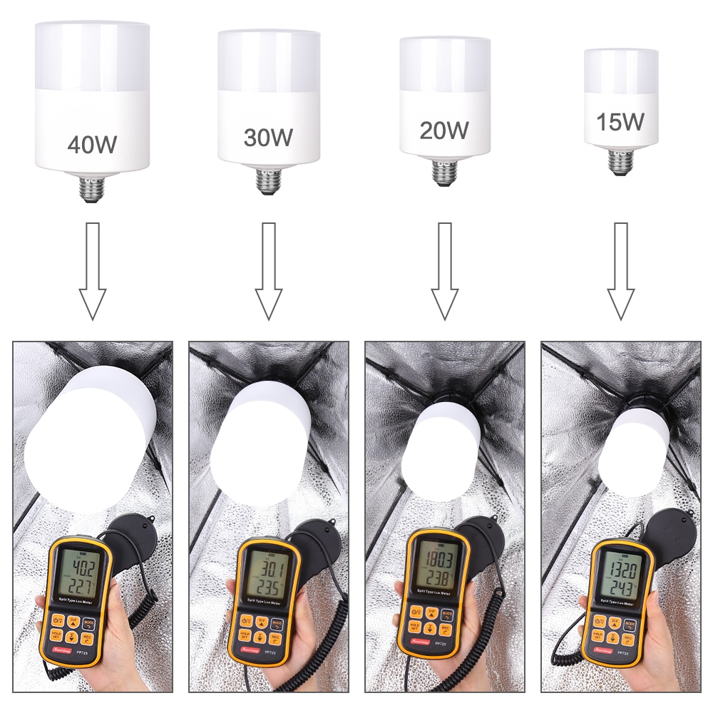 Led Hoge Heldere Fotografie Lamp Verlichting Lampen E27 Socket Wit Verlichting Voor Video Foto Studio