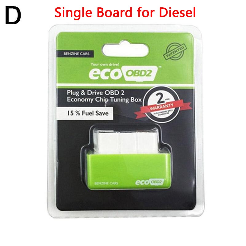 Boîte de réglage de la puce Eco OBD2, économie de carburant, carburant, carburant, NitroOBD2, plus de puissance, Nitro, essence, , 15%: Green Single Board