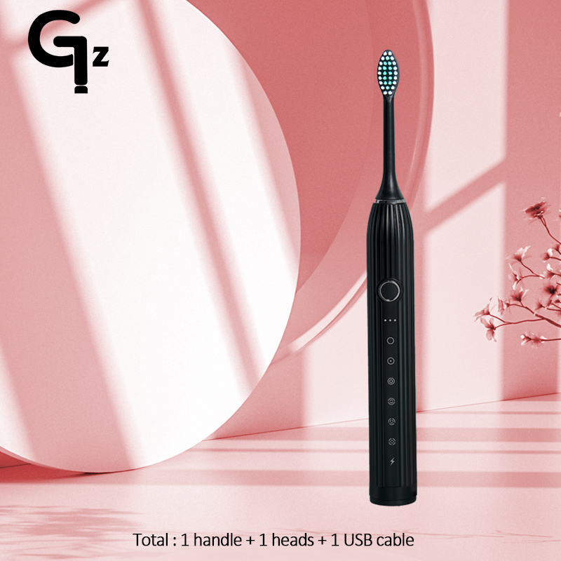 GeZhou N105 Sonic Electric toothbrush Adult children automatic toothbrush Rechargeable With 8 heads replacement IPX7 Tooth Brush: MULTI