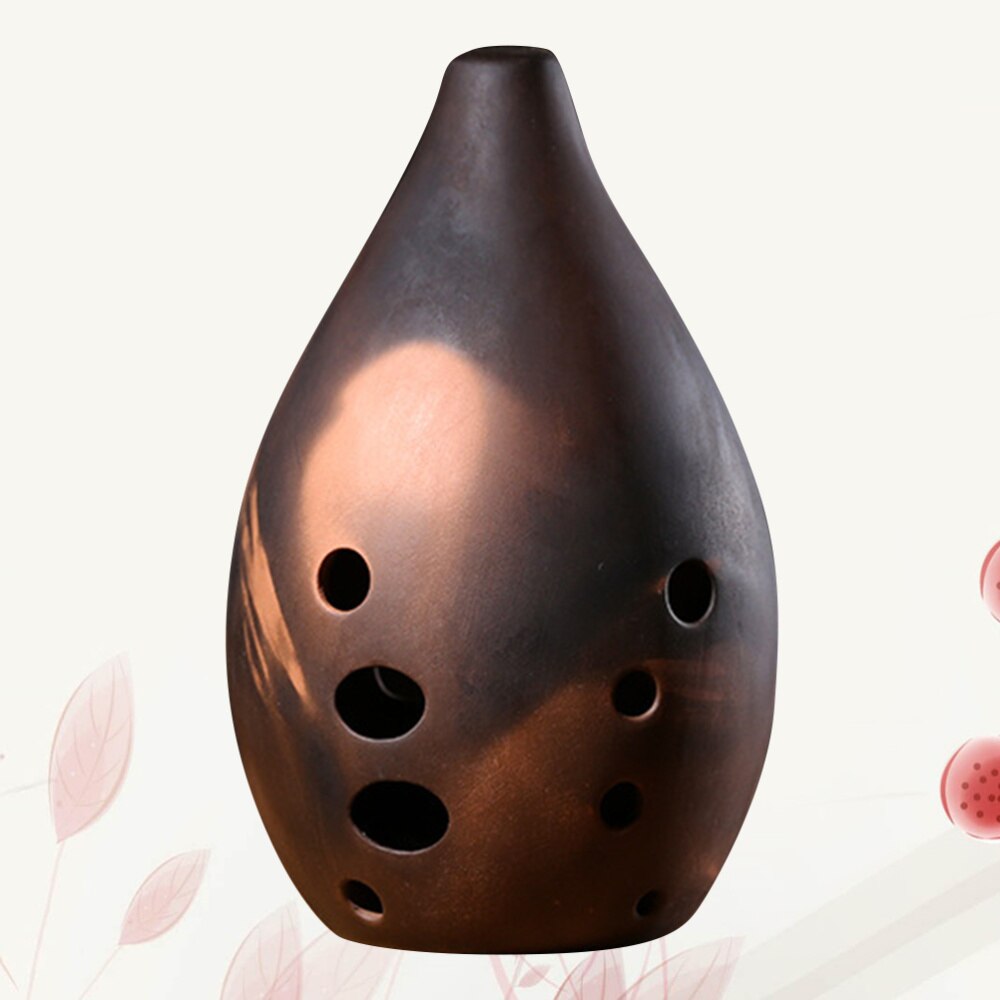 1PC Chinese Flute 10 Holes Xun Instrument Ceramic Ocarina Ancient Music Instrument for Beginners Artists Performers