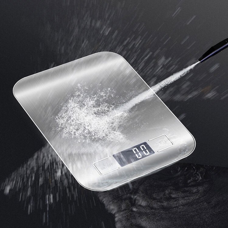 Stainless Steel Electronic Kitchen Scales Chargable Weight Scale Waterproof and Oil Gadget Sets Resistant Kitchen Accessories