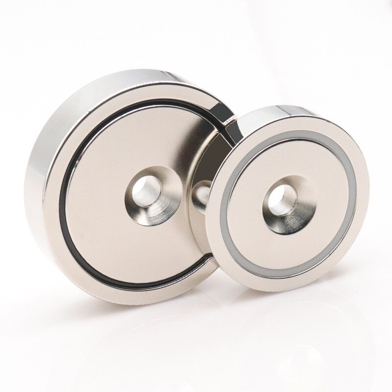 10 stk neodymmagneter dia 16mm 20mm 25mm 32mm forsænket ringhul sjælden jord stærk håndværksmagnet  n38 bjærgningsmagnet dele