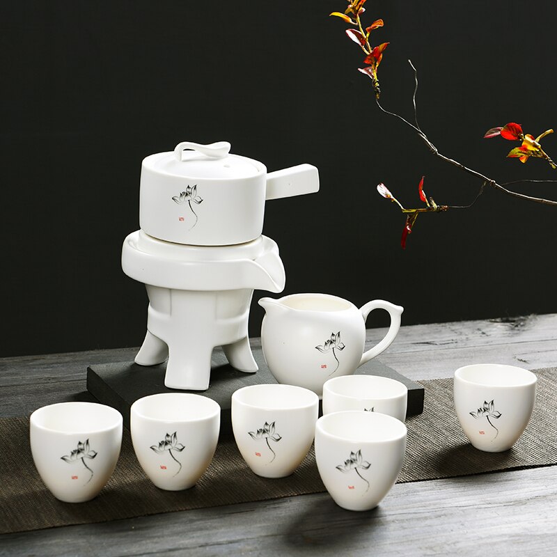 Porcelæn te sæt kinesisk kung fu teske drinkware te kop tureen infuser kina te smuk pakke bedste ven  b030: 2