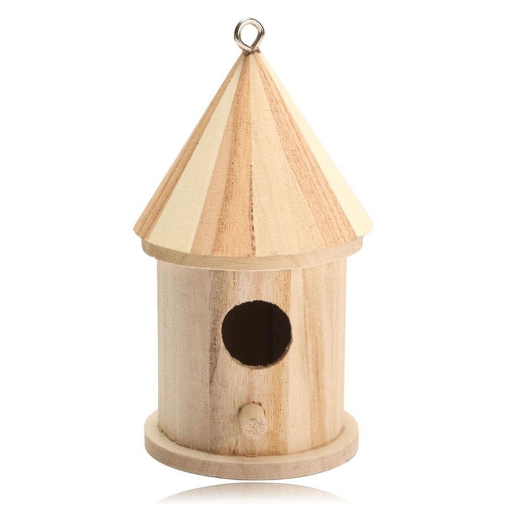 30 # Vogel Huis Houten Opknoping Nestelen Dozen Met Lus Voor Huis Tuin Yard Decoratie Vogelhuisjes Pet Supply Accessoires: Default Title