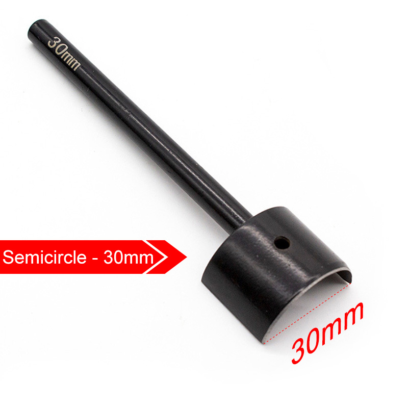 DIY Leder Gürtel Schwanz Schneiden Werkzeug Halbrunden Halbe Runde Scharf Messer V bilden Brieftasche Kreisbogen schlagen für Leder Handwerk: Halbkreis - 30mm