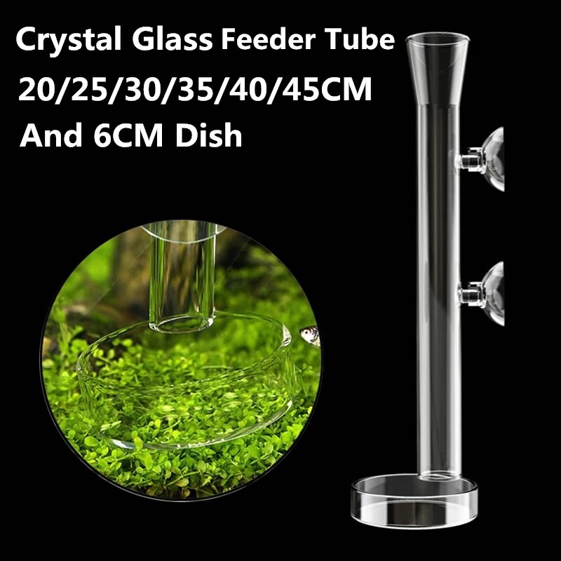 Aquarium Shrimp Feeding Tube Food Feeder Dish Cup Fish Tank Crystal Red Shrimp Snail Fish Food Dish Container