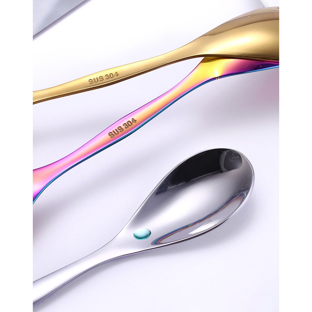 Stainless Steel Double-headed Spoon Fork Multifunctional Dual-purpose Spoon Portable Tableware
