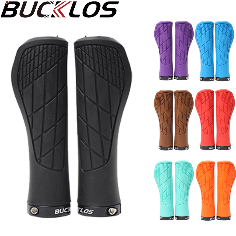 BUCKLOS-empuñaduras de manillar de bicicleta, empuñaduras ergonómicas con bloqueo, antideslizantes, duraderas, accesorios para bicicleta