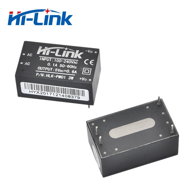 2 stuks 220 v 5 V 3 W AC DC geïsoleerde voeding module smart home HLK-PM01 switching mode voeding module