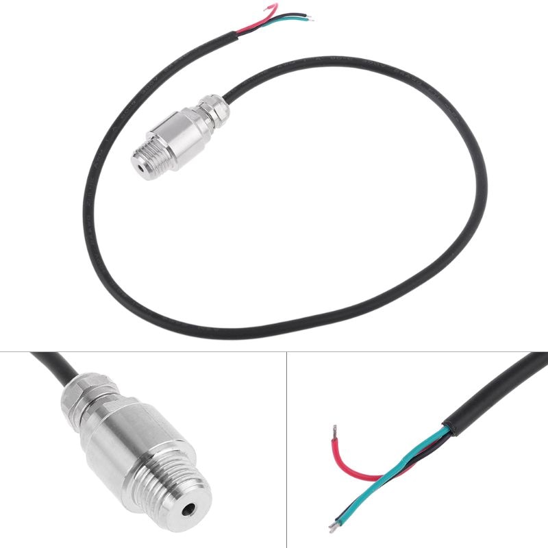 DC 5V 1/4 NPT Pressure Transducer Transmitter Sensor Stainless Steel Oil Air Water 10/20/30 Bar